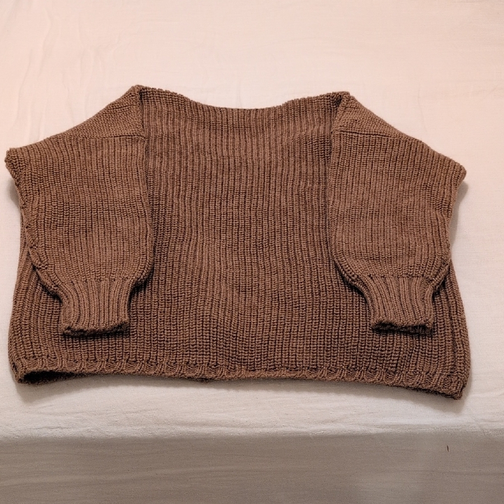 NWOT First Rite Camel Sweater Coat Size S - Picture 7 of 7